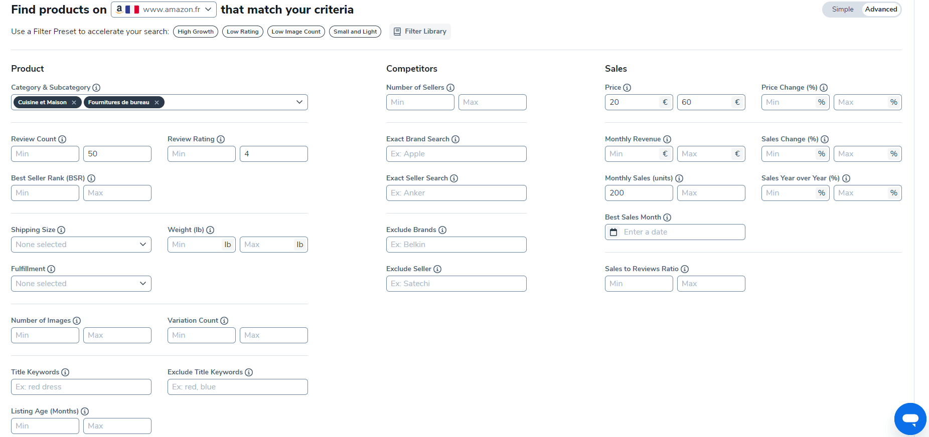 Filtrer de Black Box