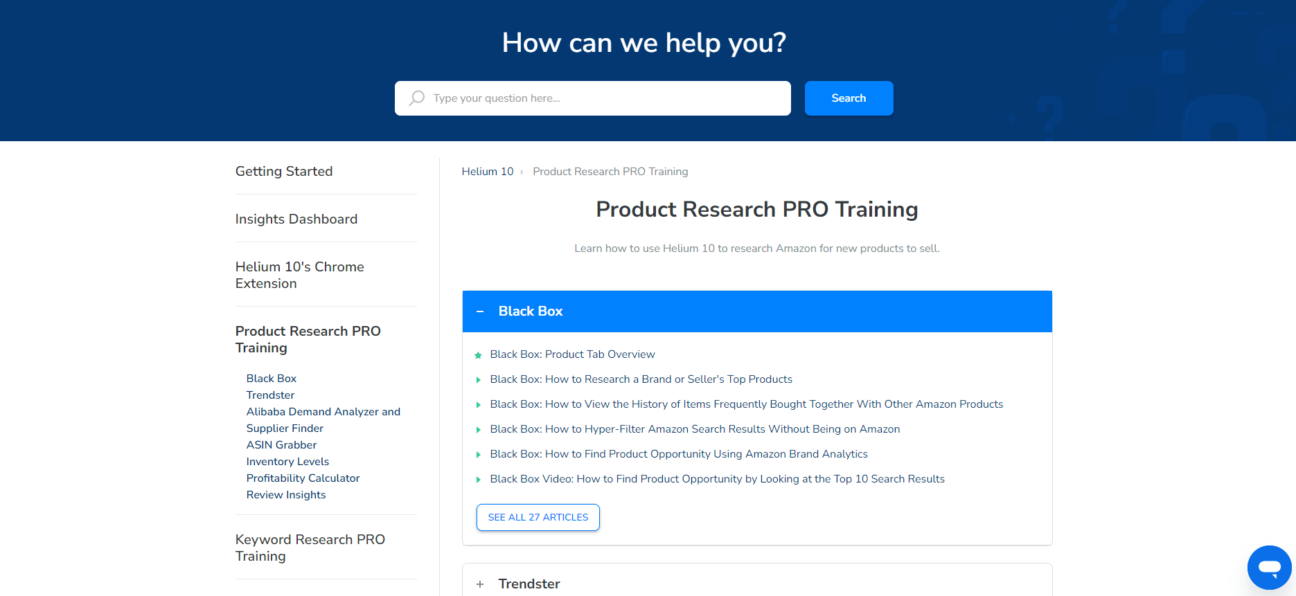 L'académie d'Helium10