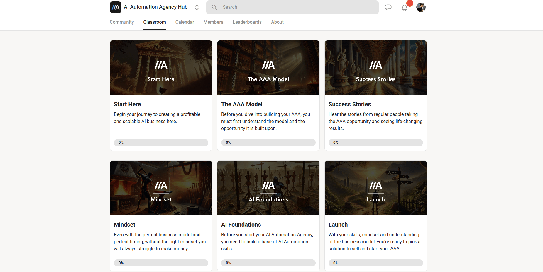 Formations en ligne sur Skool